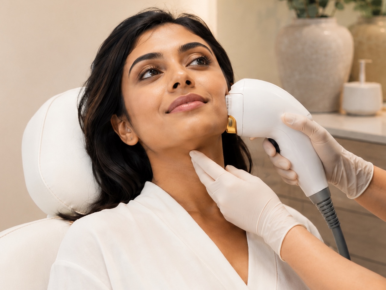 Medspa Laser Hair Removal Treatment For Indian Skin Facial Hair - Bellevue, WA